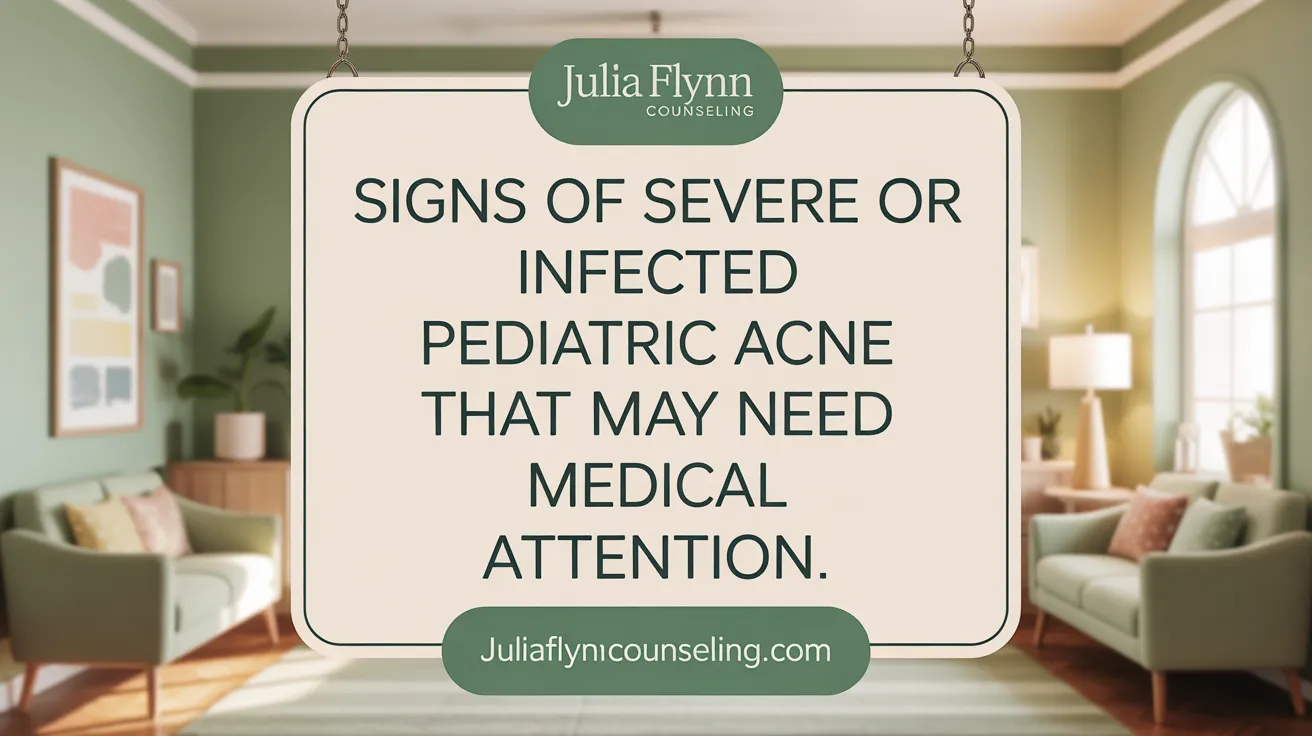 Signs of Severe or Infected Pediatric Acne That Require Medical Attention