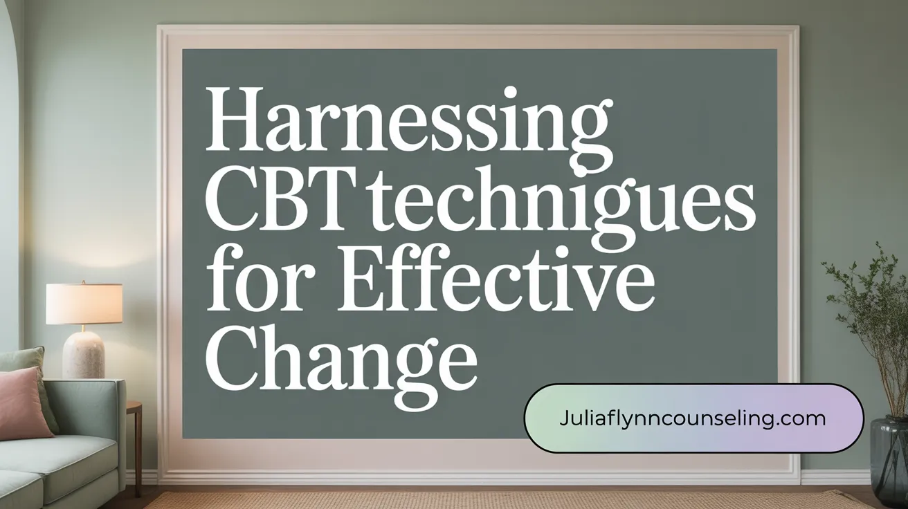 Harnessing CBT Techniques for Effective Change