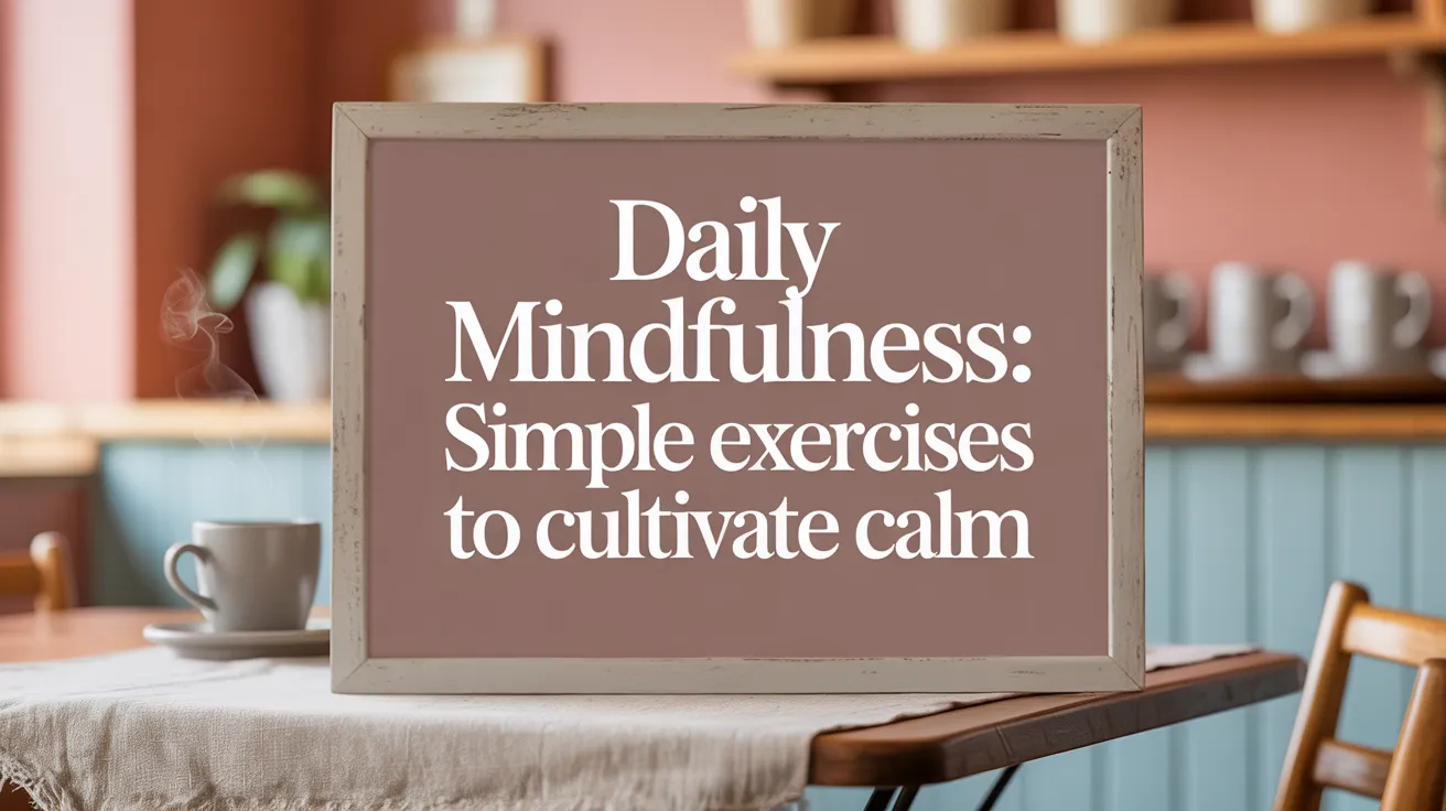 Daily Mindfulness: Simple Exercises to Cultivate Calm