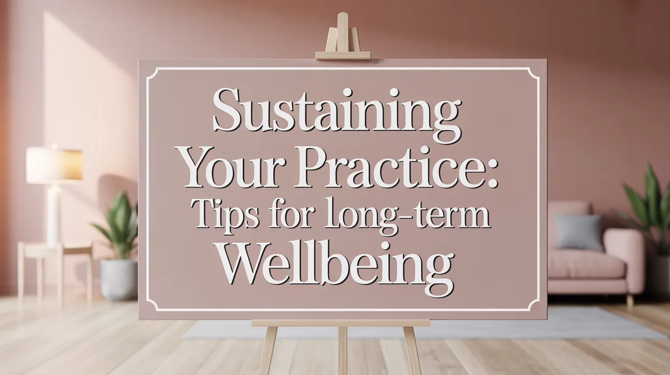 Sustaining Your Practice: Tips for Long-Term Wellbeing