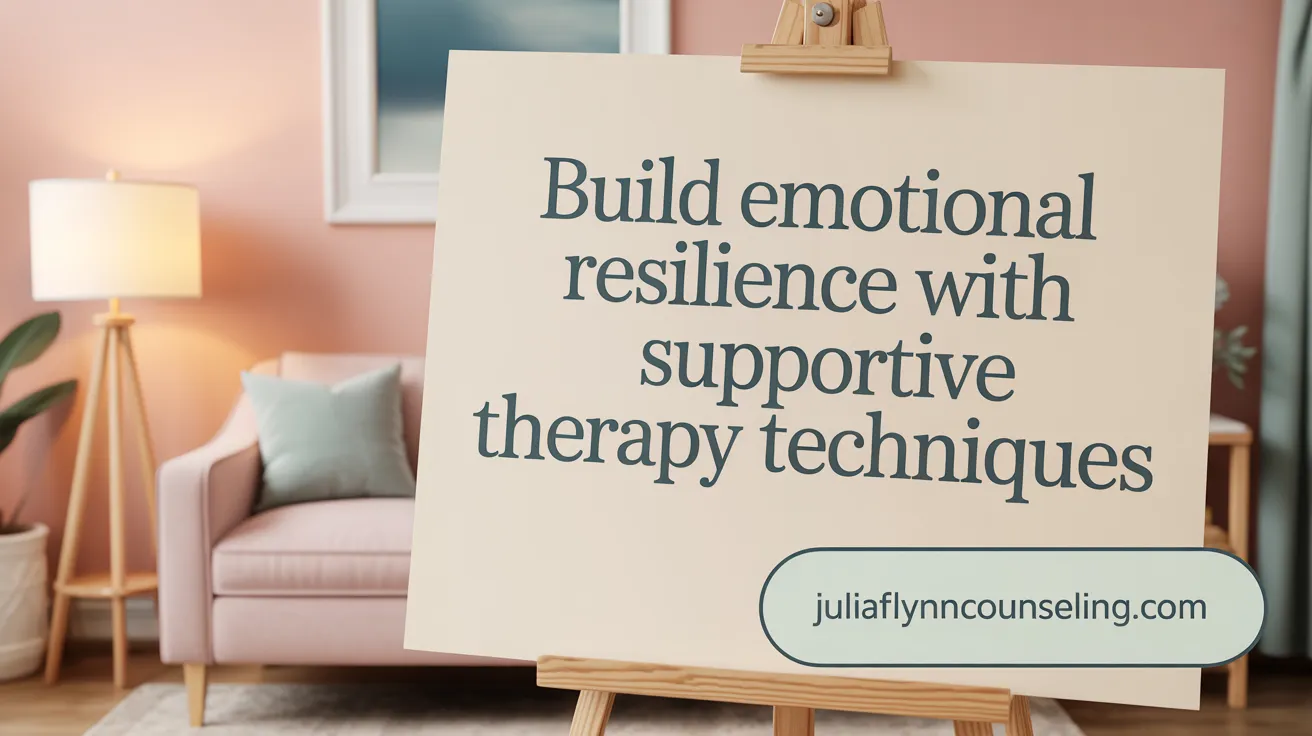Build Emotional Resilience with Supportive Therapy Techniques