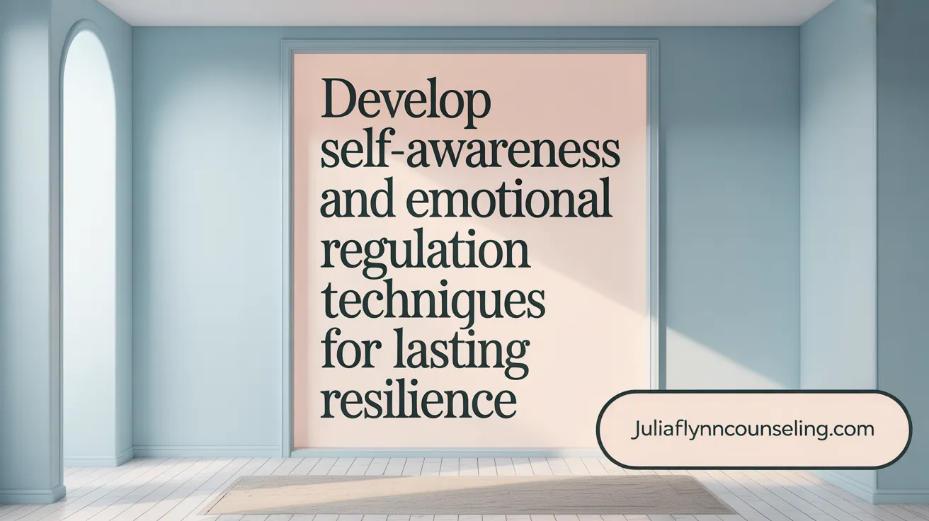 Develop Self-Awareness and Emotional Regulation Techniques for Lasting Resilience