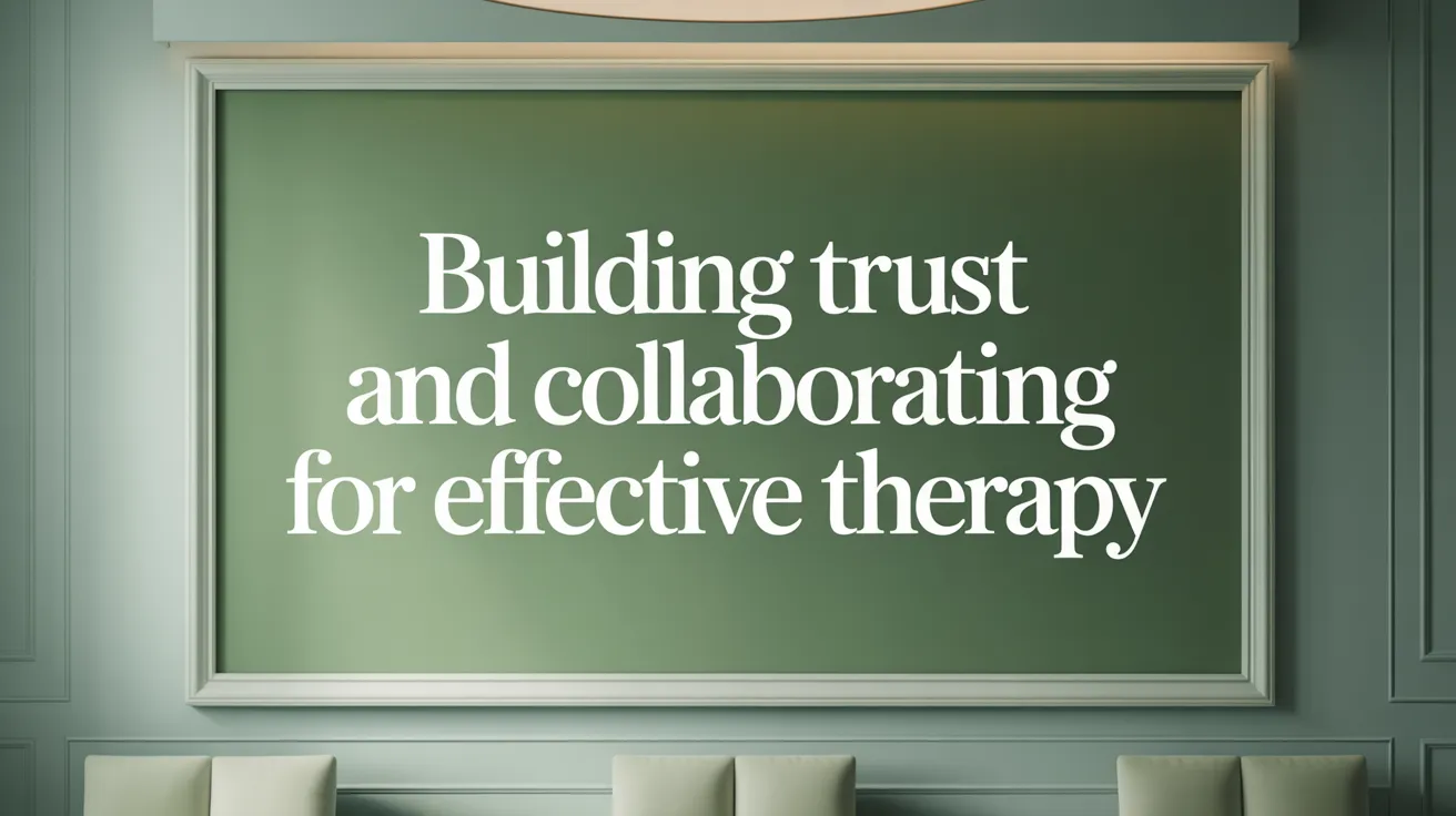 Building Trust and Collaboration for Effective Therapy