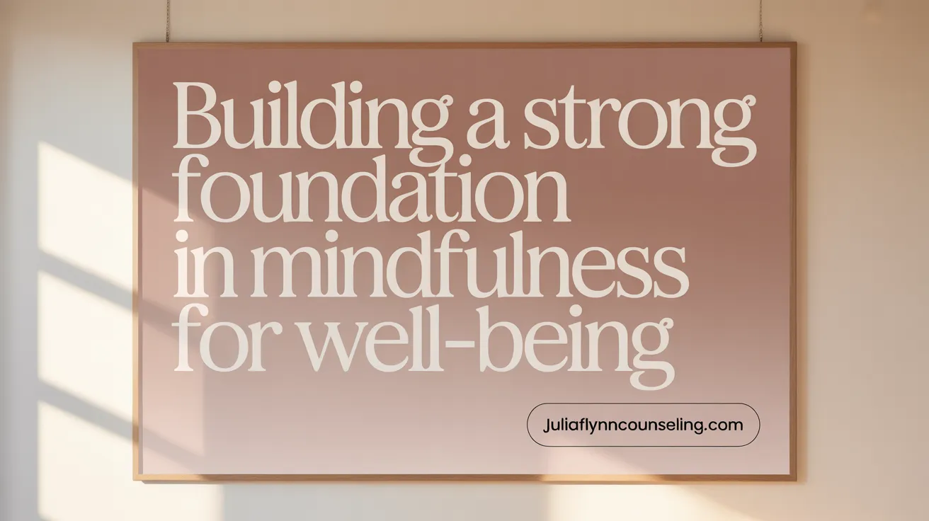 Building a Strong Foundation in Mindfulness for Well-being