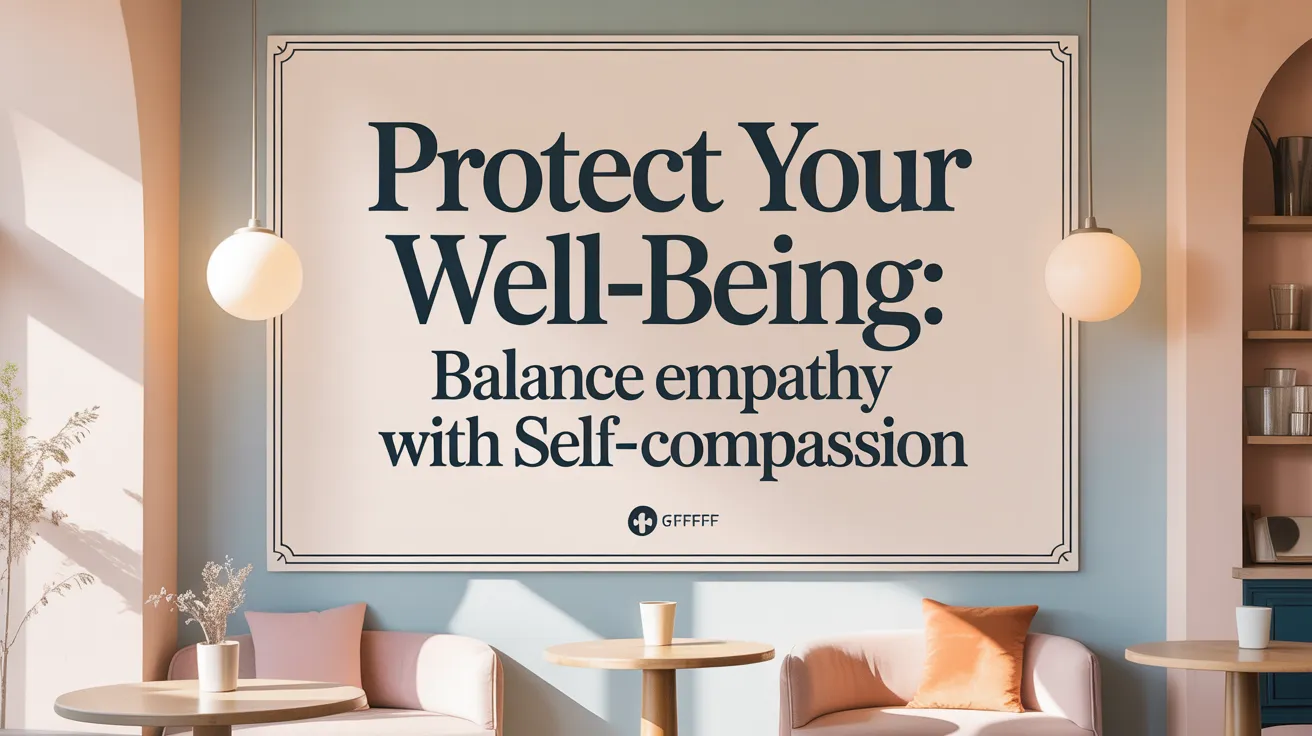 Protect Your Well-being: Balance Empathy with Self-Compassion