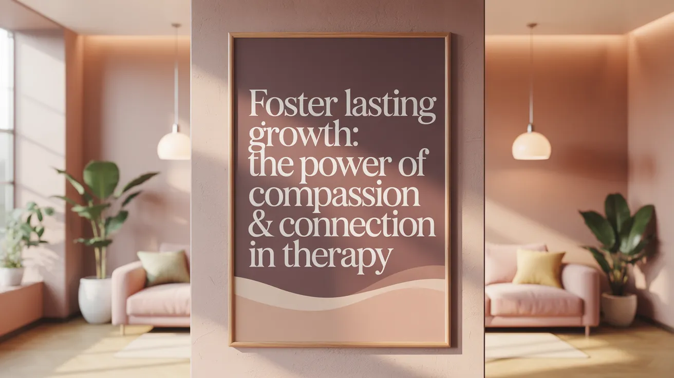 Foster Lasting Growth: The Power of Compassion & Connection in Therapy