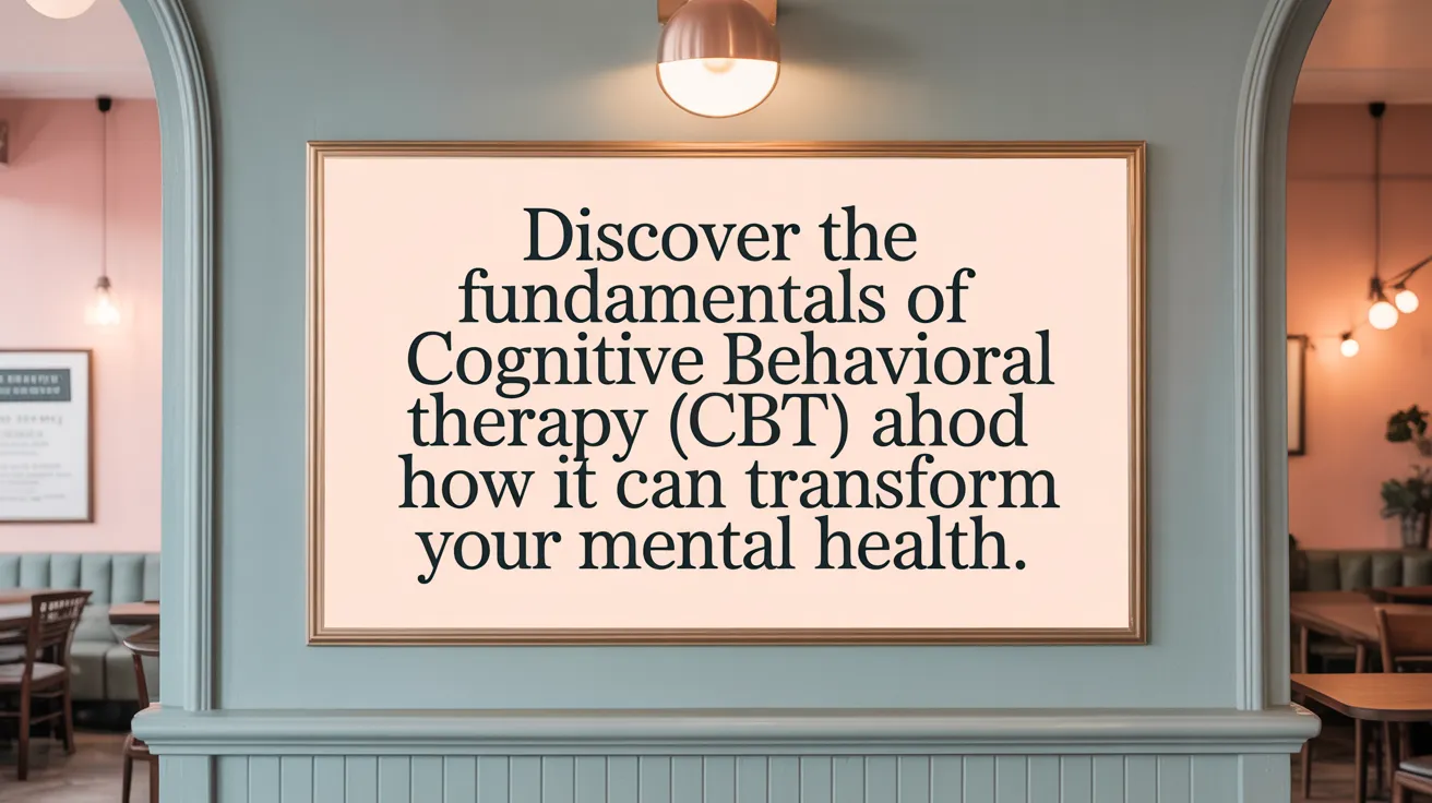 Discover the fundamentals of Cognitive Behavioral Therapy (CBT) and how it can transform your mental health.