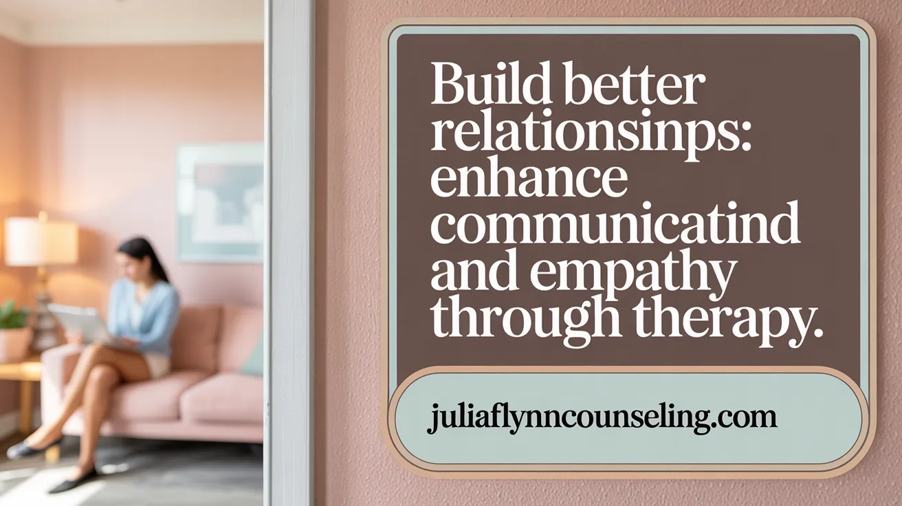 Build Better Relationships: Enhance Communication and Empathy Through Therapy