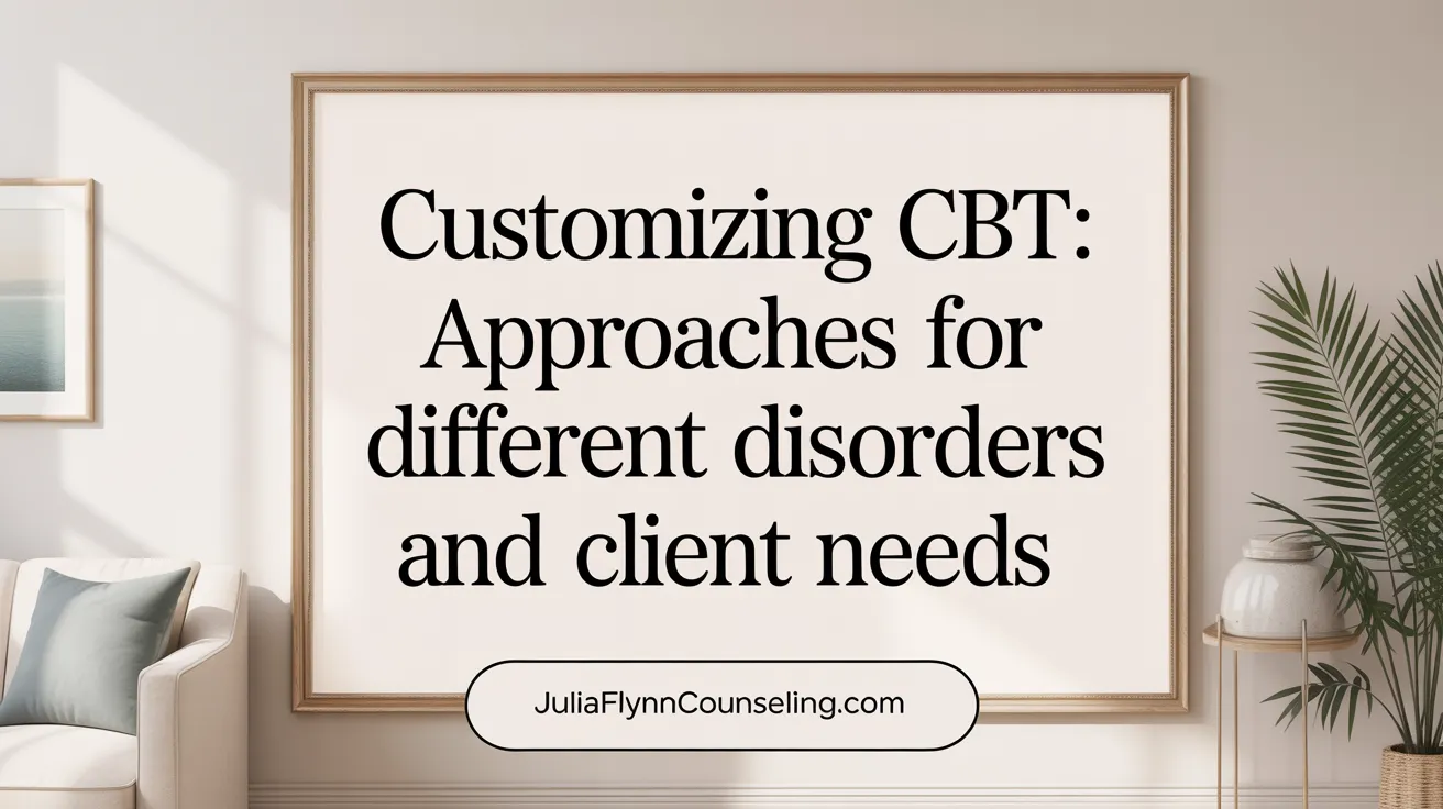 Customizing CBT: Approaches for Different Disorders and Client Needs