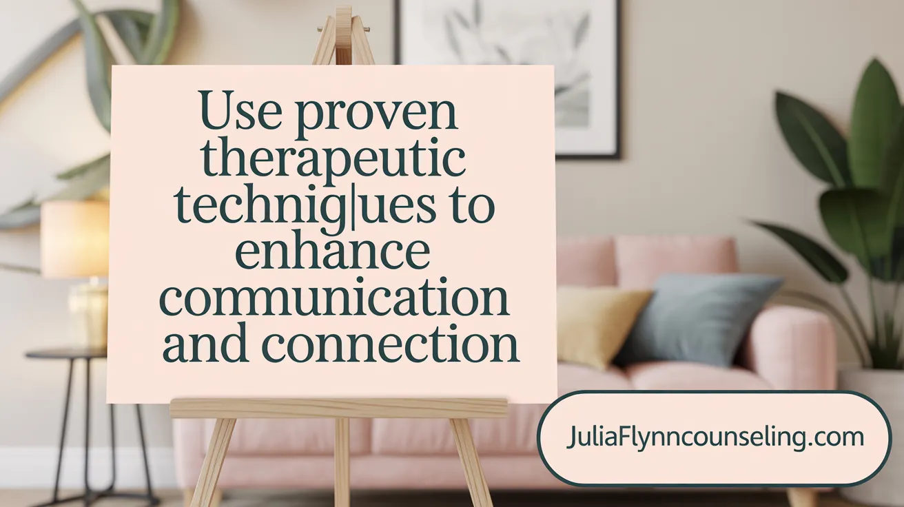 Use Proven Therapeutic Techniques to Enhance Communication and Connection