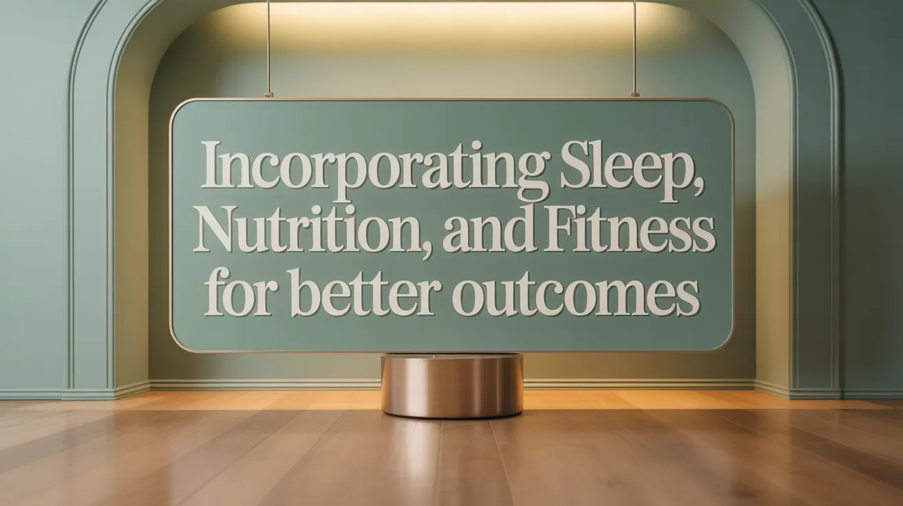 Incorporating Sleep, Nutrition, and Fitness for Better Outcomes