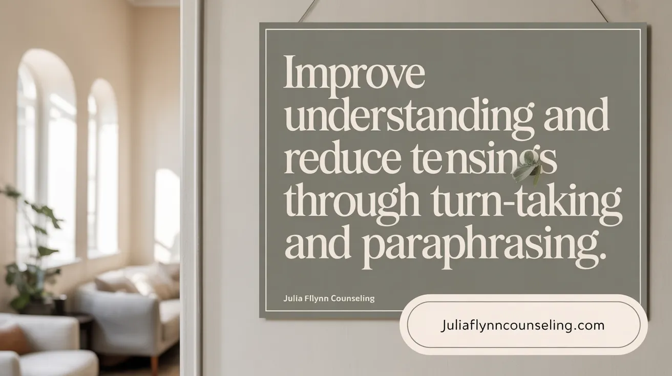 Improve Understanding and Reduce Tensions through Turn-Taking and Paraphrasing