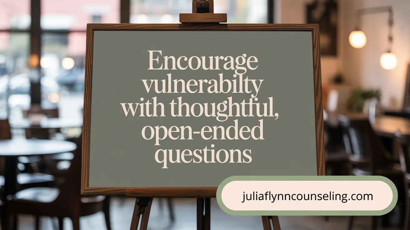 Encourage Vulnerability with Thoughtful, Open-Ended Questions