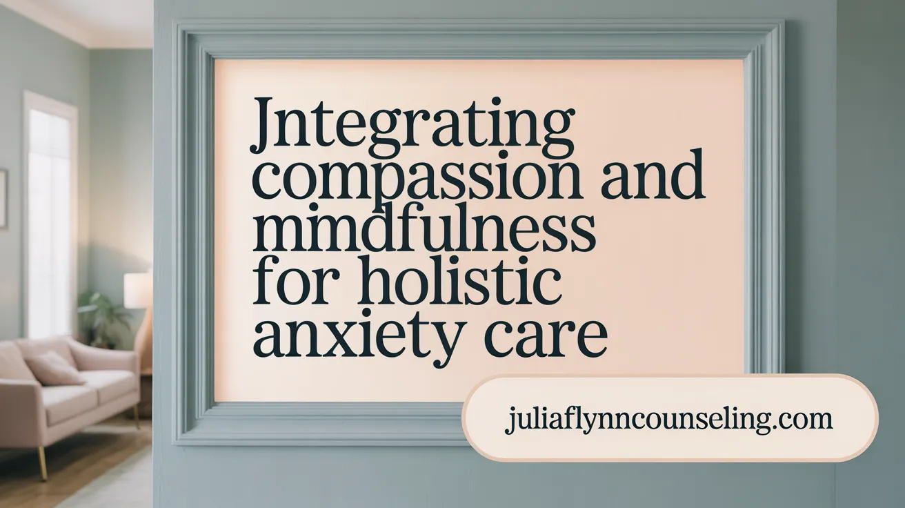 Integrating Compassion and Mindfulness for Holistic Anxiety Care
