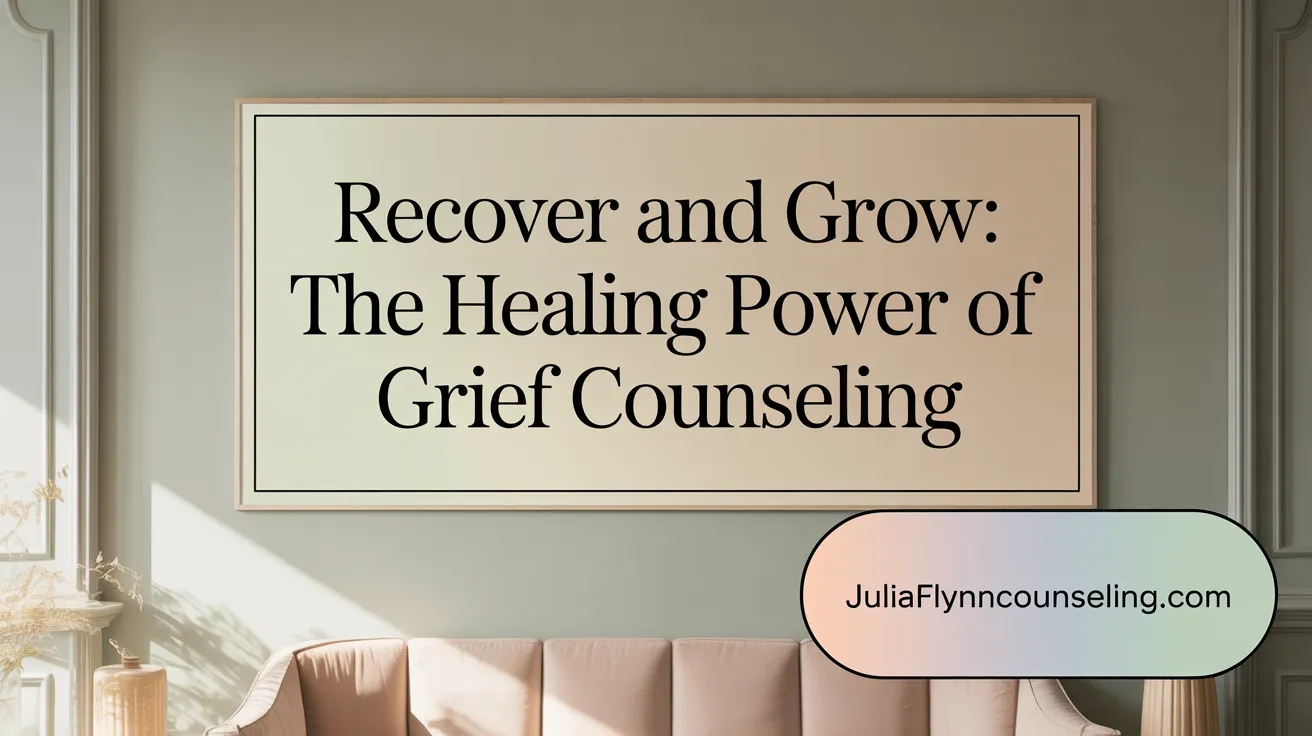 Recover and Grow: The Healing Power of Grief Counseling