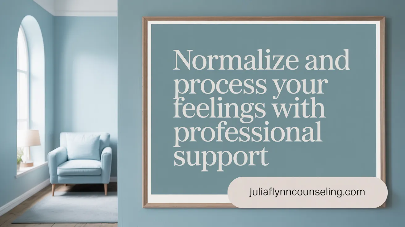 Normalize and Process Your Feelings with Professional Support
