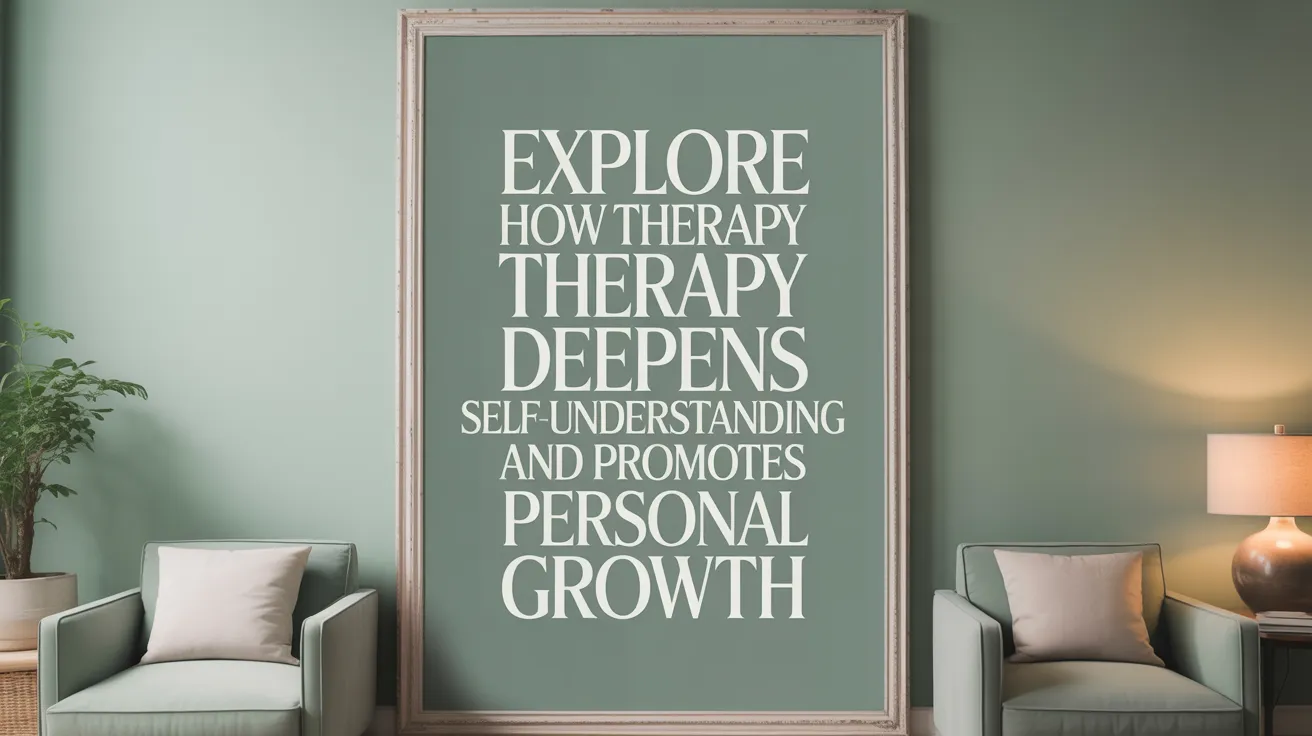 Explore how therapy deepens self-understanding and promotes personal growth.