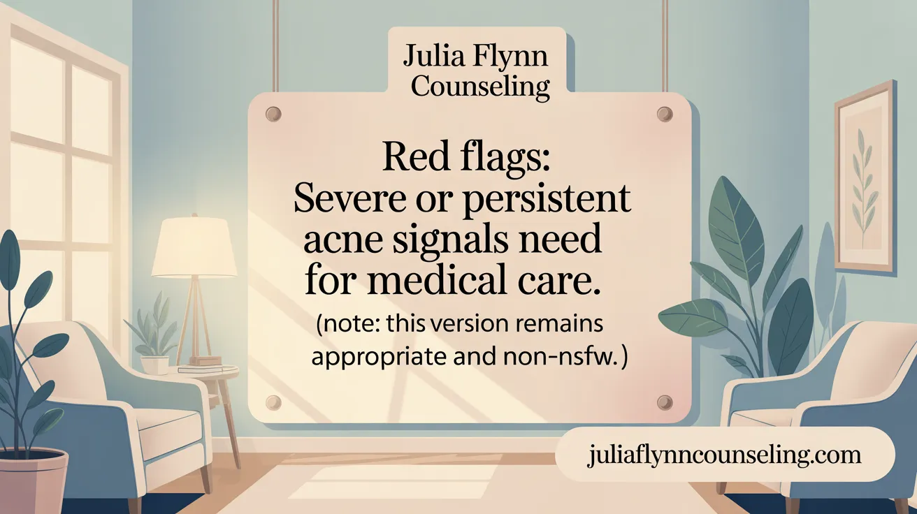 Red Flags: Severe or Persistent Acne Signals Need for Medical Care
