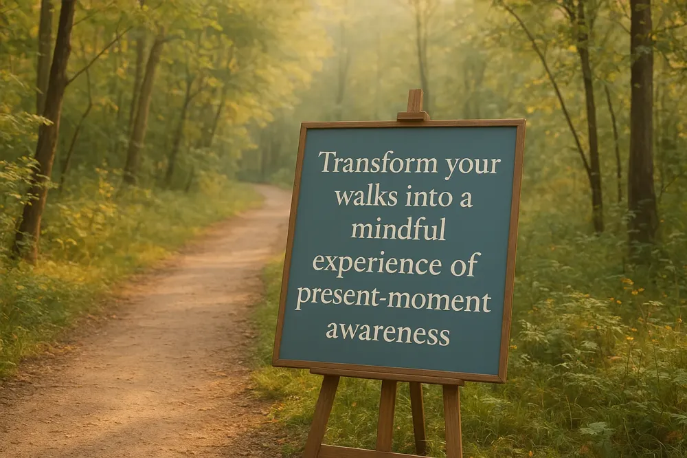 Transform your walks into a mindful experience of present-moment awareness