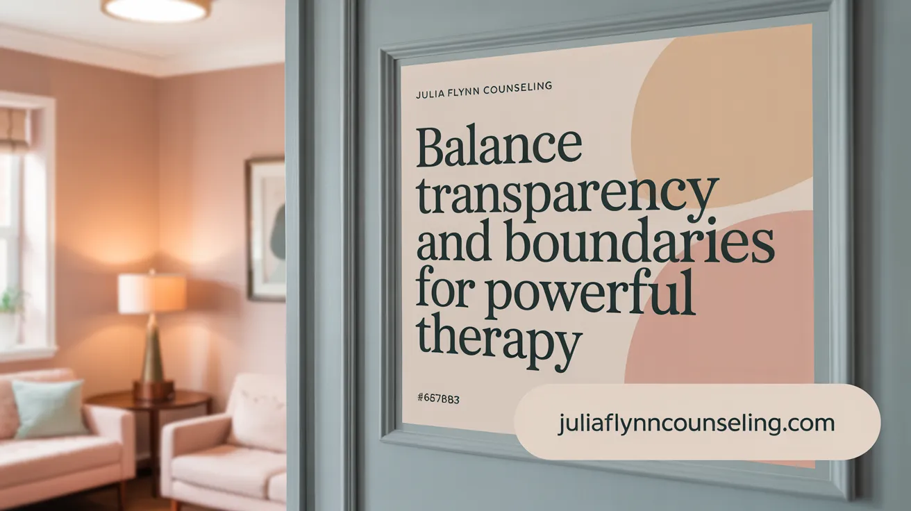 Balance Transparency and Boundaries for Powerful Therapy