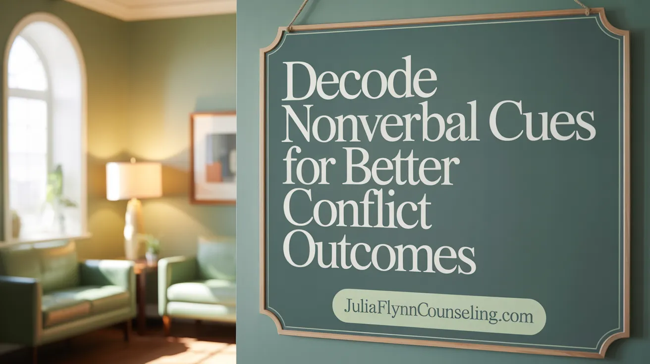 Decode Nonverbal Cues for Better Conflict Outcomes