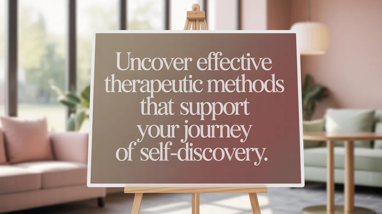 Uncover effective therapeutic methods that support your journey of self-discovery.