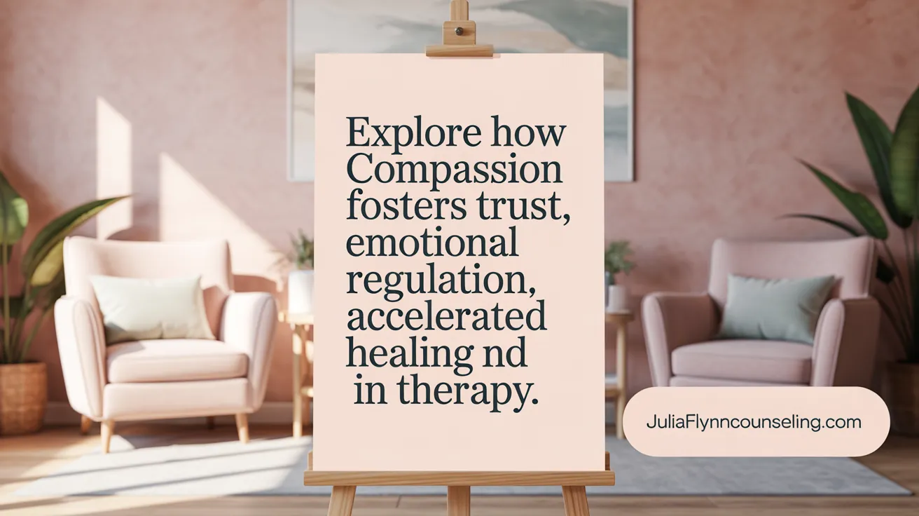 Explore how compassion fosters trust, emotional regulation, and accelerated healing in therapy.
