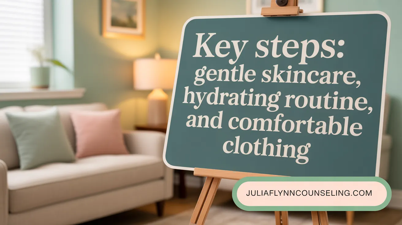 Key Steps: Gentle Cleansing, Moisturizing, and Protective Clothing