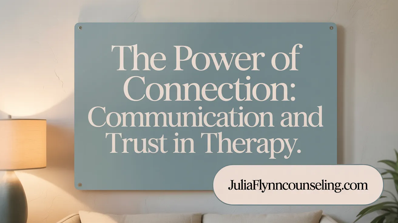 The Power of Connection: Communication and Trust in Therapy