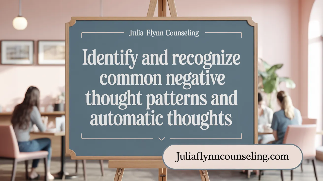 Identify and Recognize Common Negative Thought Patterns and Automatic Thoughts