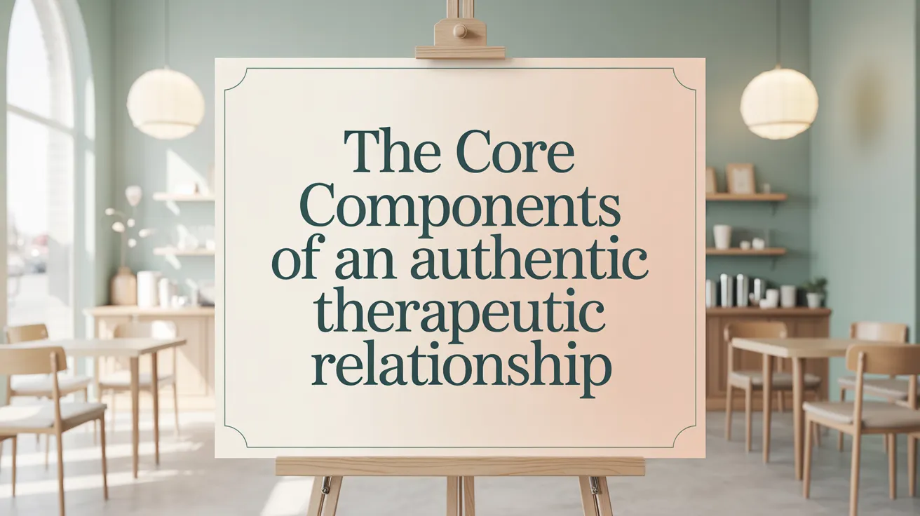 The Core Components of an Authentic Therapeutic Relationship
