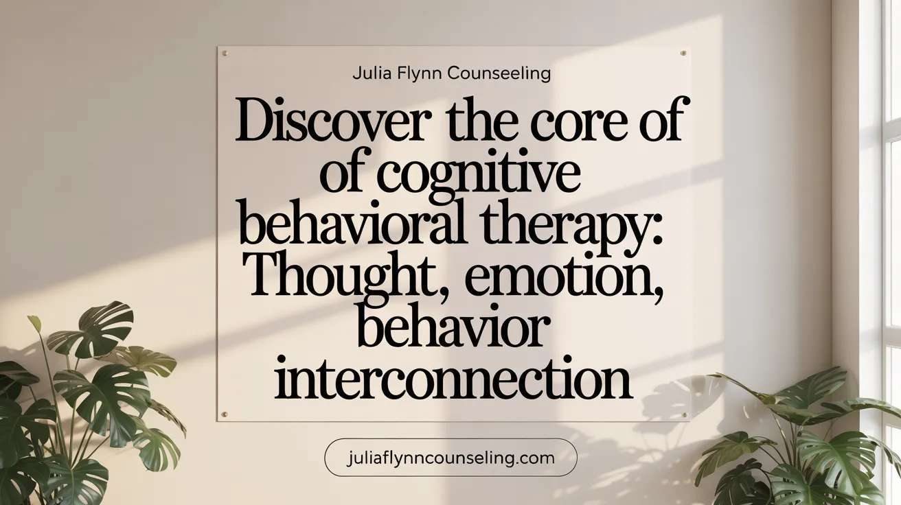 Discover the Core of Cognitive Behavioral Therapy: Thought, Emotion, Behavior Interconnection
