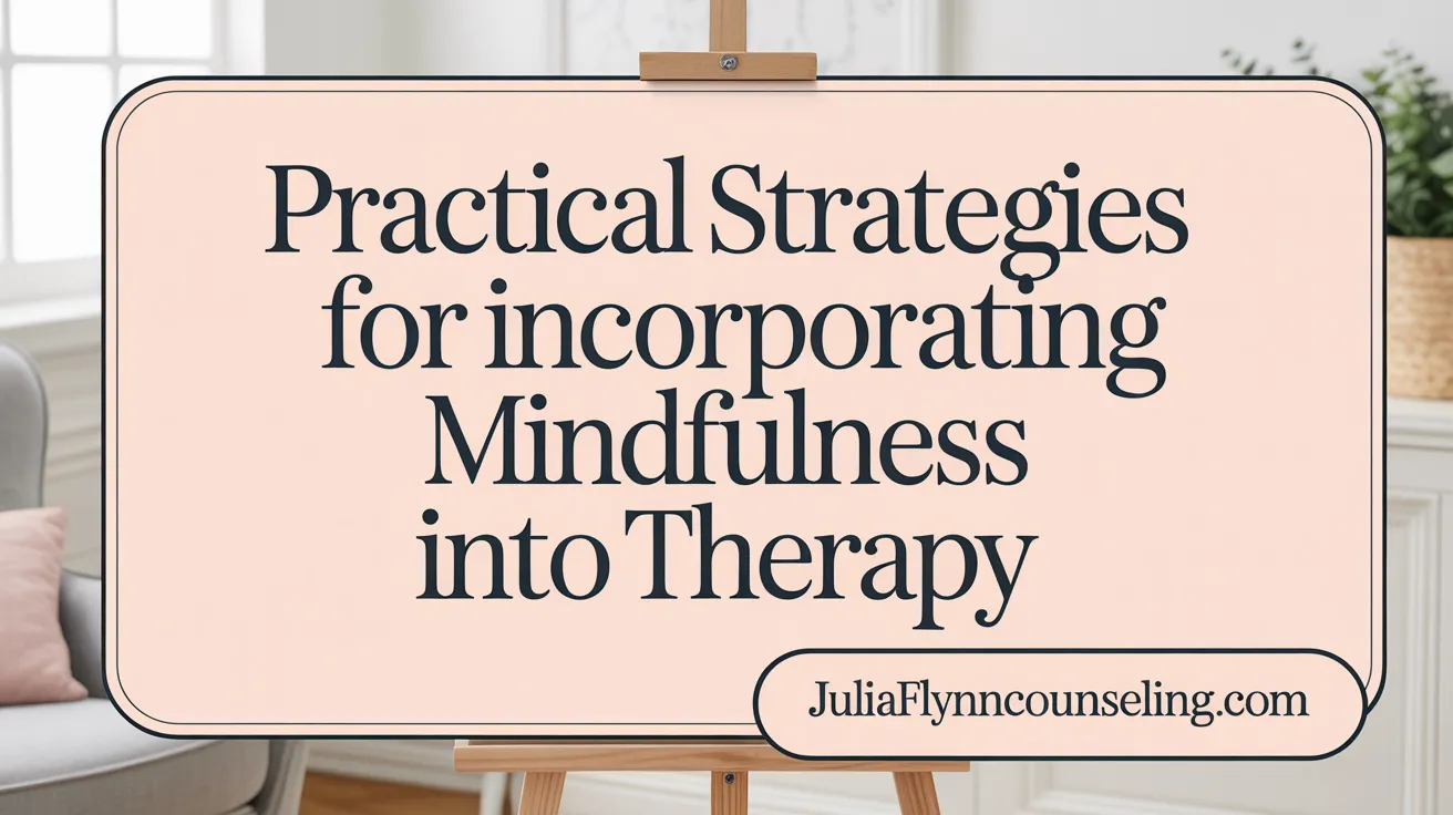 Practical Strategies for Incorporating Mindfulness into Therapy