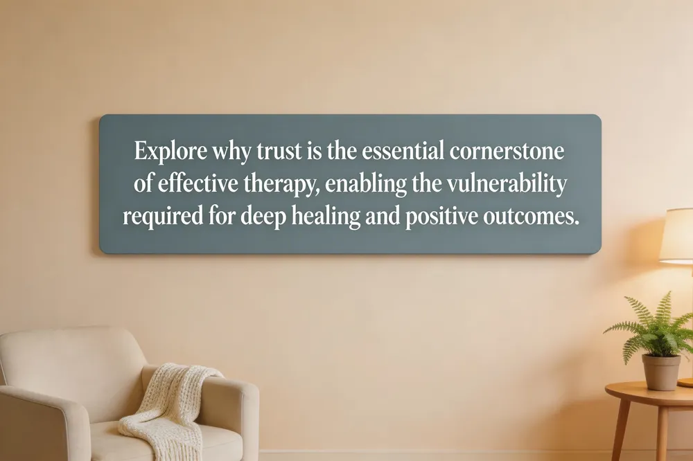 Explore why trust is the essential cornerstone of effective therapy, enabling the vulnerability required for deep healing and positive outcomes.