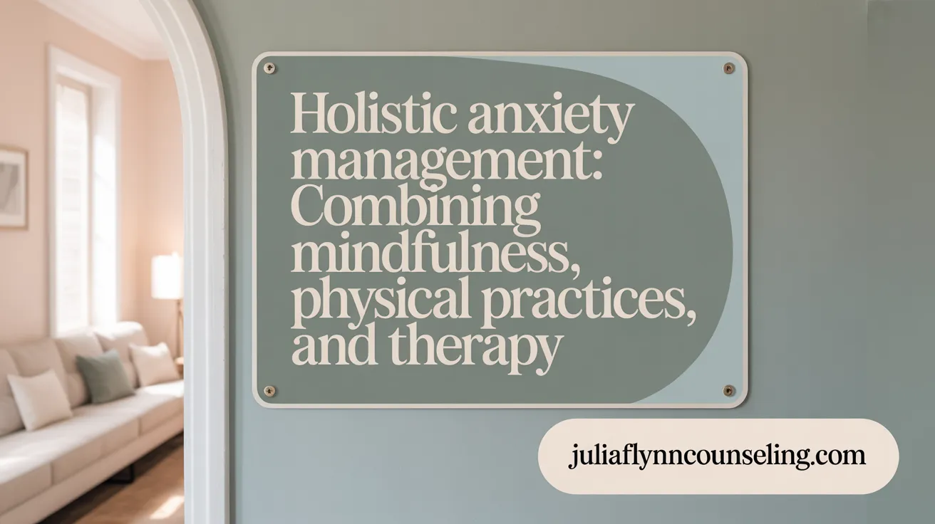 Holistic Anxiety Management: Combining Mindfulness, Physical Practices, and Therapy