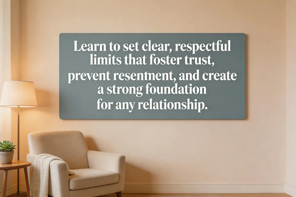 Learn to set clear, respectful limits that foster trust, prevent resentment, and create a strong foundation for any relationship.
