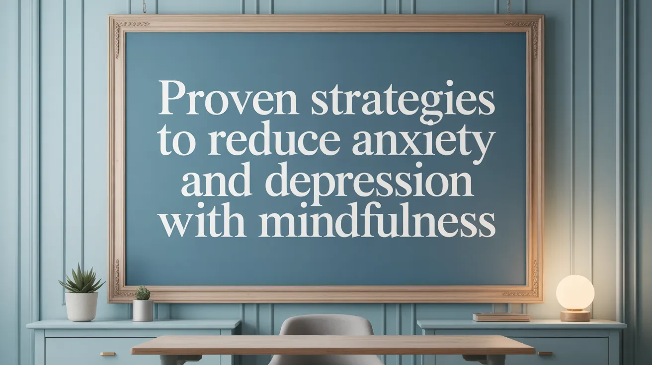 Proven Strategies to Reduce Anxiety and Depression with Mindfulness