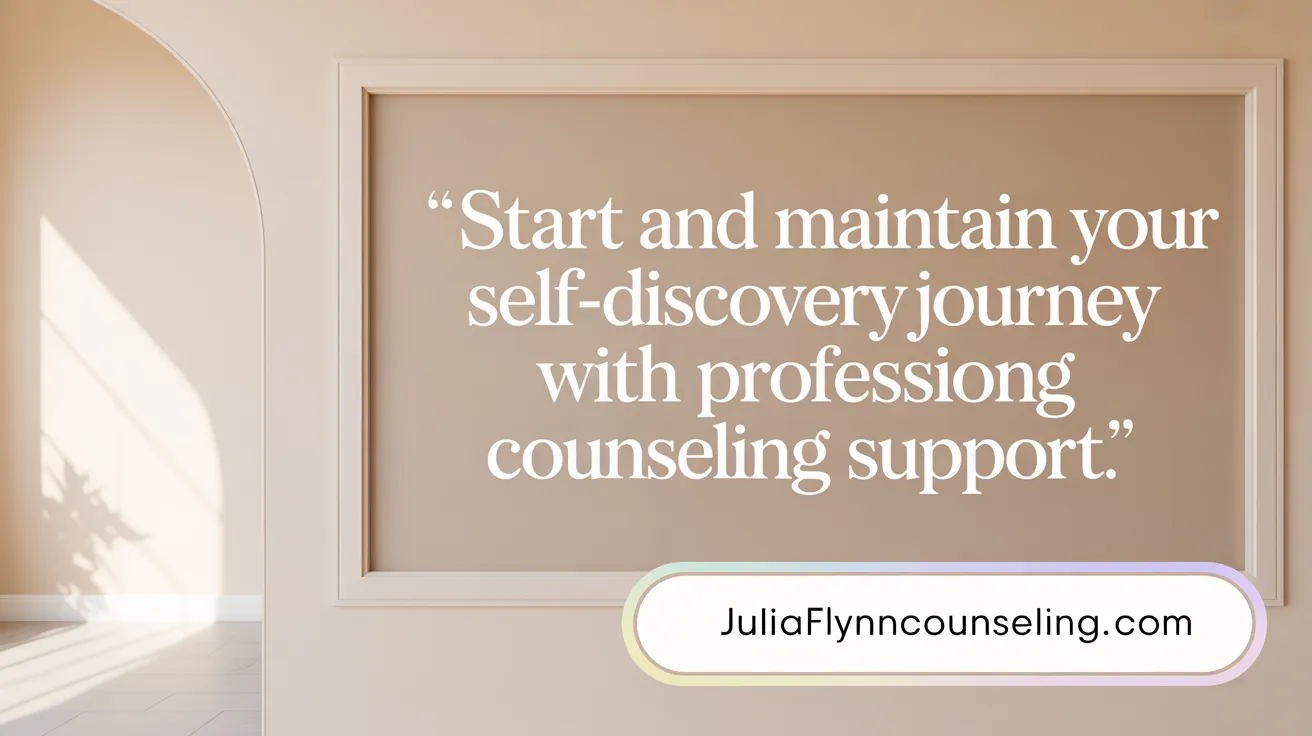 Start and Maintain Your Self-Discovery Journey with Professional Counseling Support