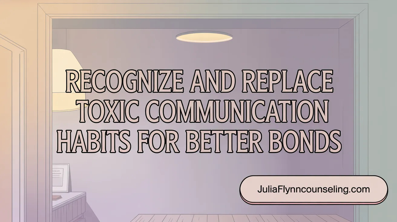Recognize and Replace Toxic Communication Habits for Better Bonds