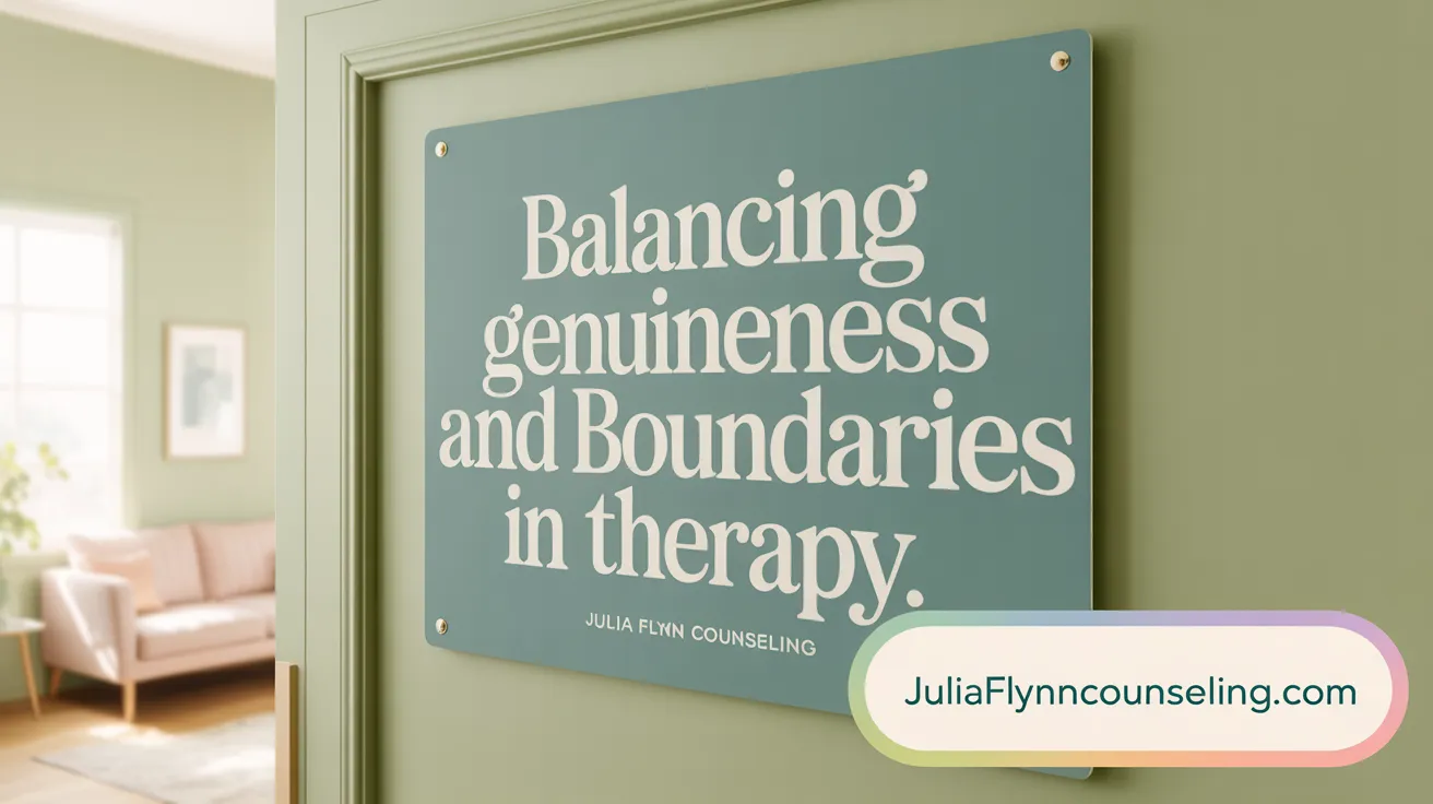Balancing Genuineness and Boundaries in Therapy