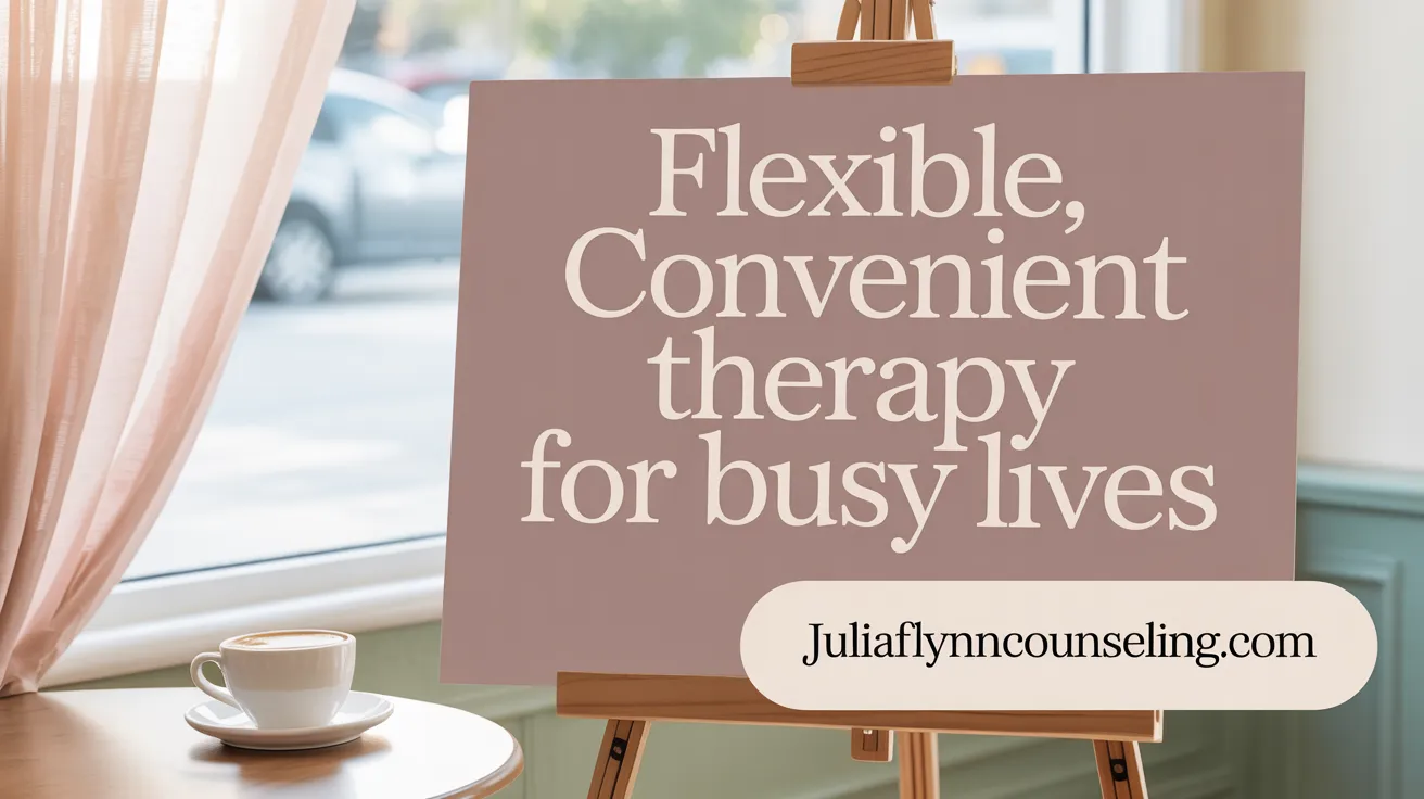 Flexible, Convenient Therapy for Busy Lives