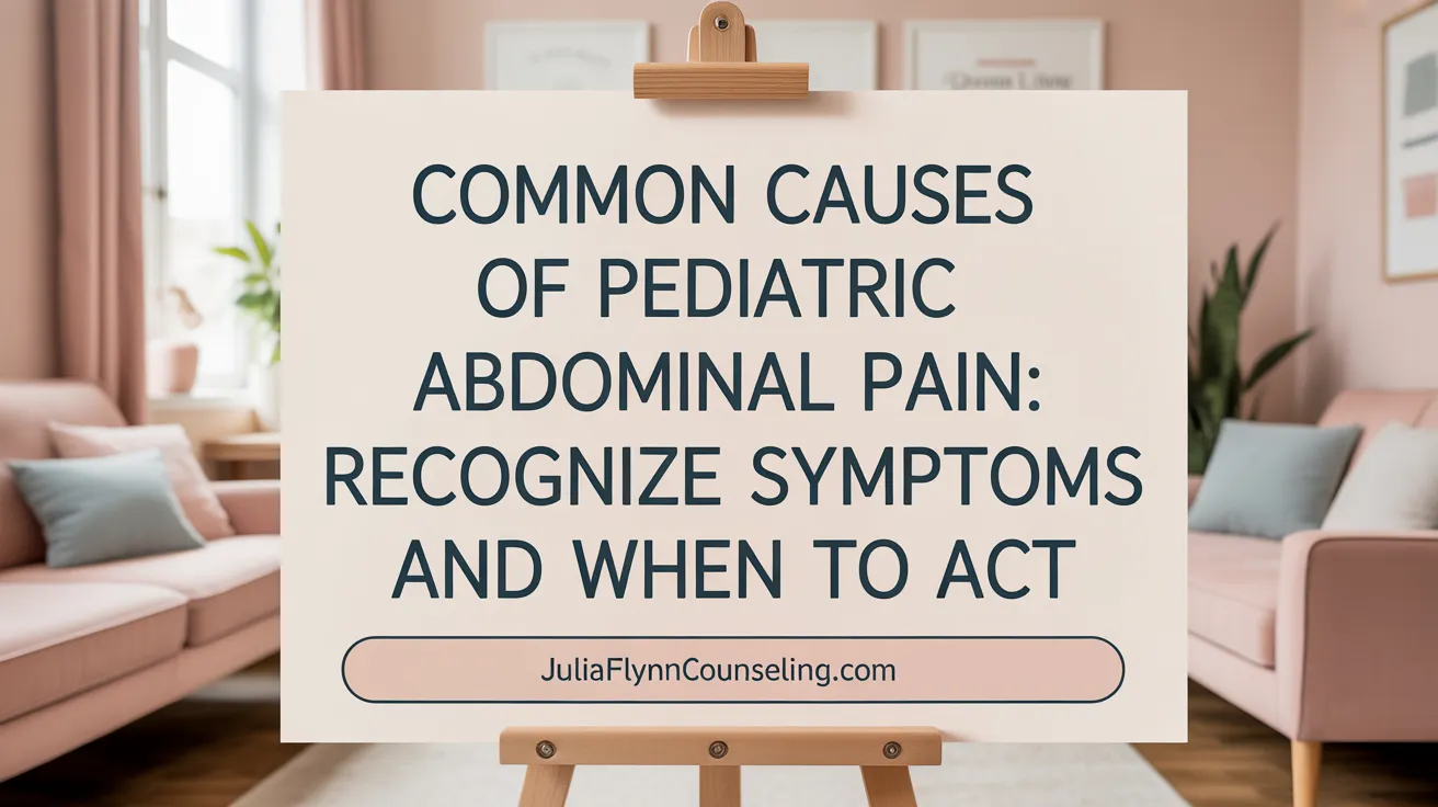 Common Causes of Pediatric Abdominal Pain: Recognize Symptoms and When to Act