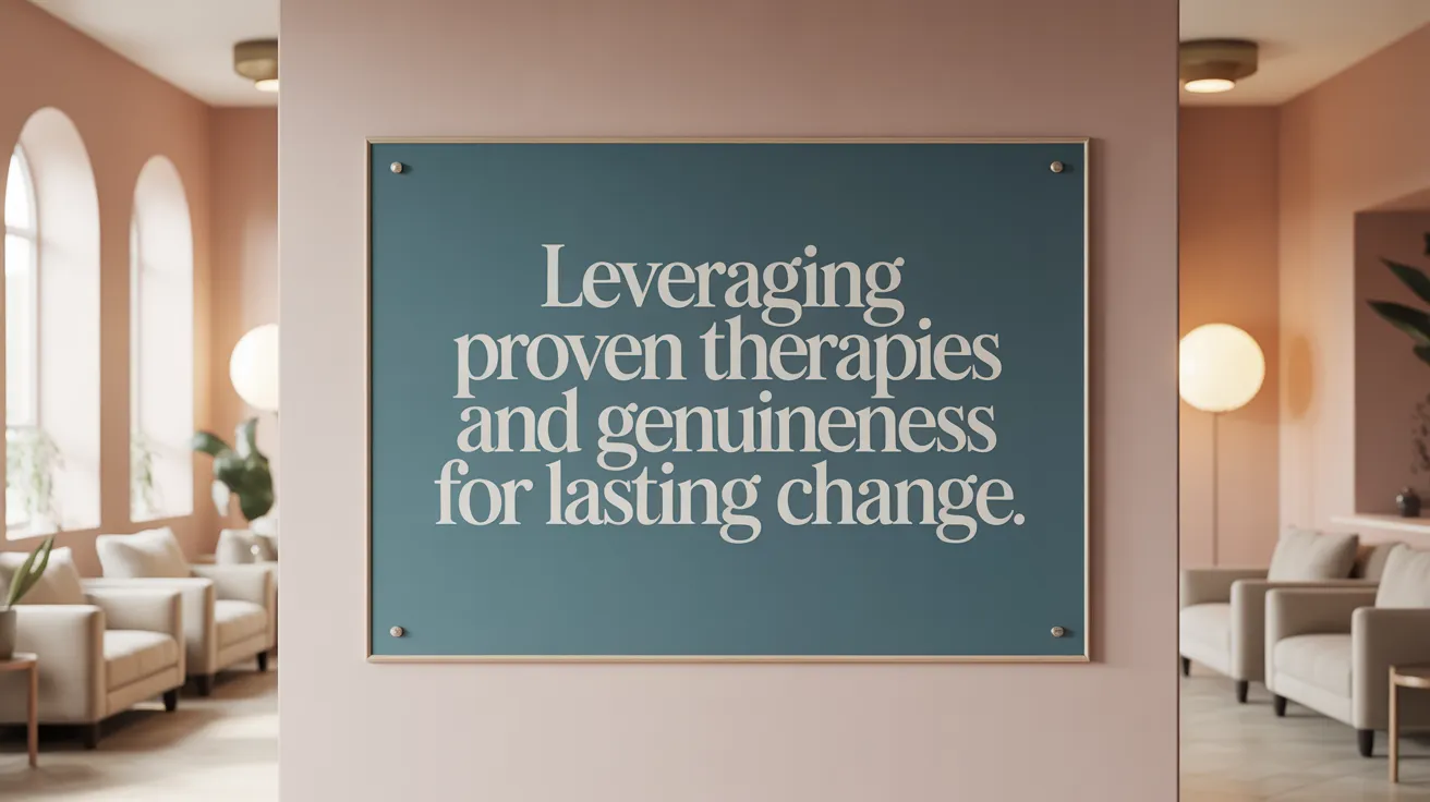 Leveraging Proven Therapies and Genuineness for Lasting Change