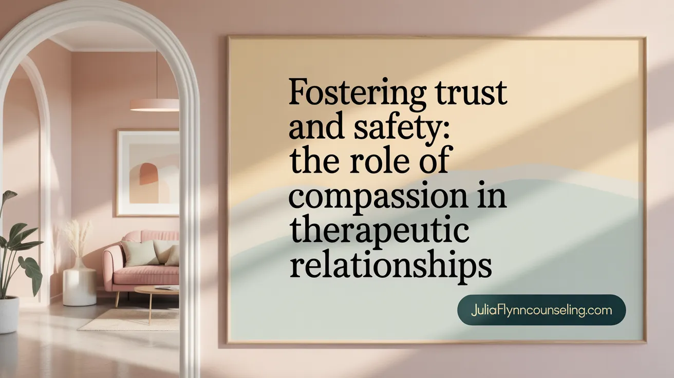 Fostering Trust and Safety: The Role of Compassion in Therapeutic Relationships