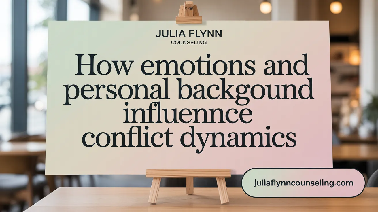 How Emotions and Personal Background Influence Conflict Dynamics