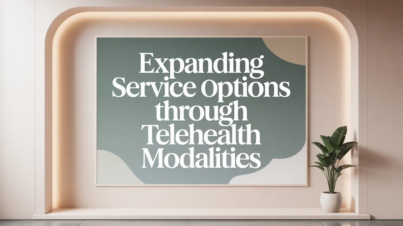 Expanding Service Options Through Telehealth Modalities