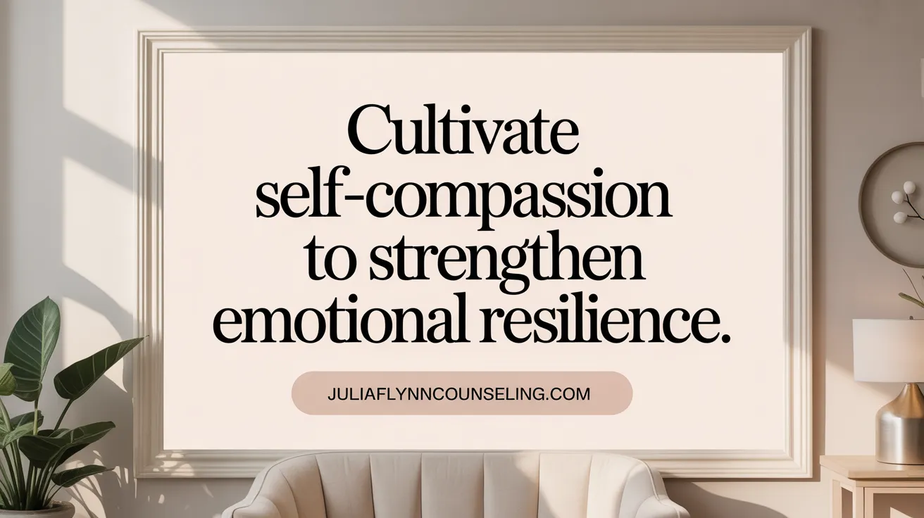 Cultivate Self-Compassion to Strengthen Emotional Resilience