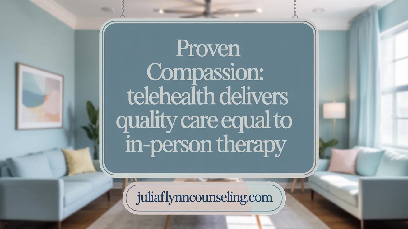 Proven Compassion: Telehealth Delivers Quality Care Equal to In-Person Therapy