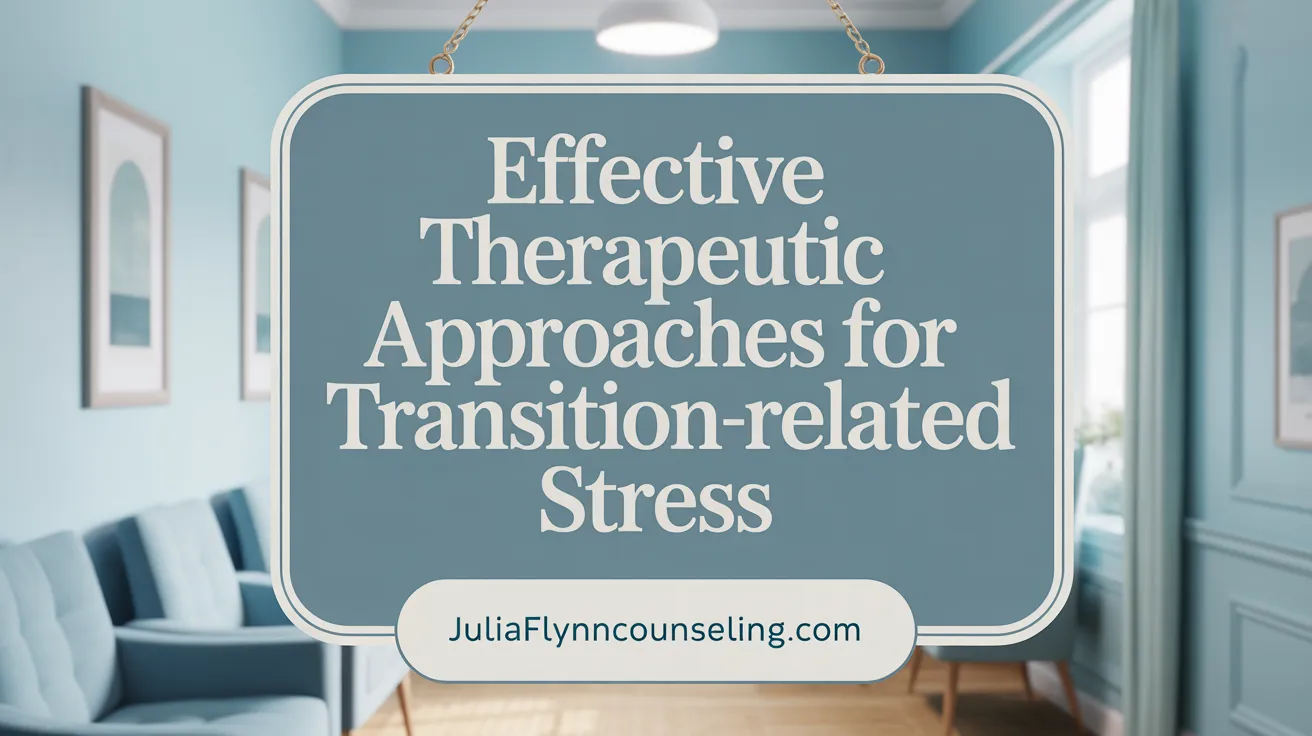 Effective Therapeutic Approaches for Transition-Related Stress