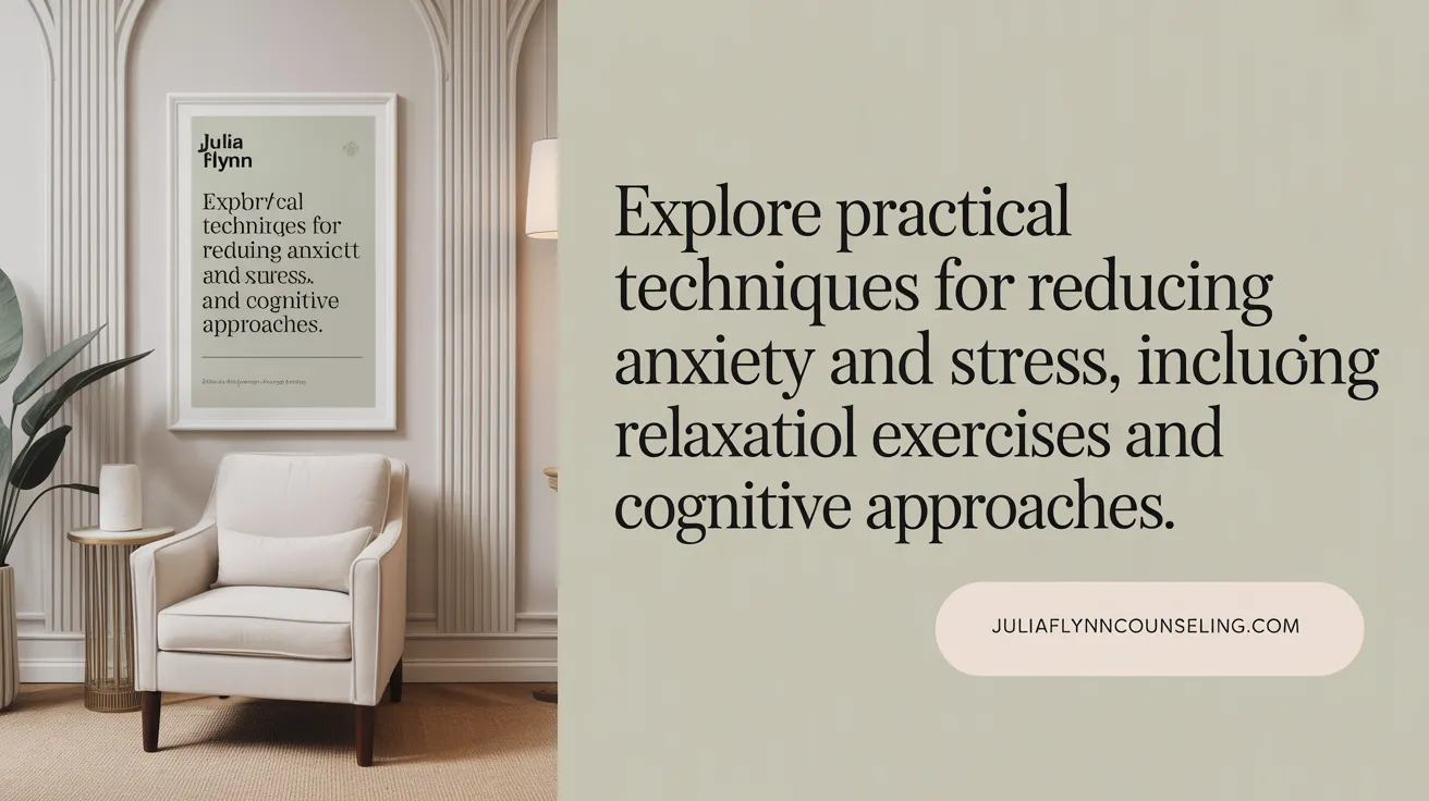 Explore practical techniques for reducing anxiety and stress, including relaxation exercises and cognitive approaches.